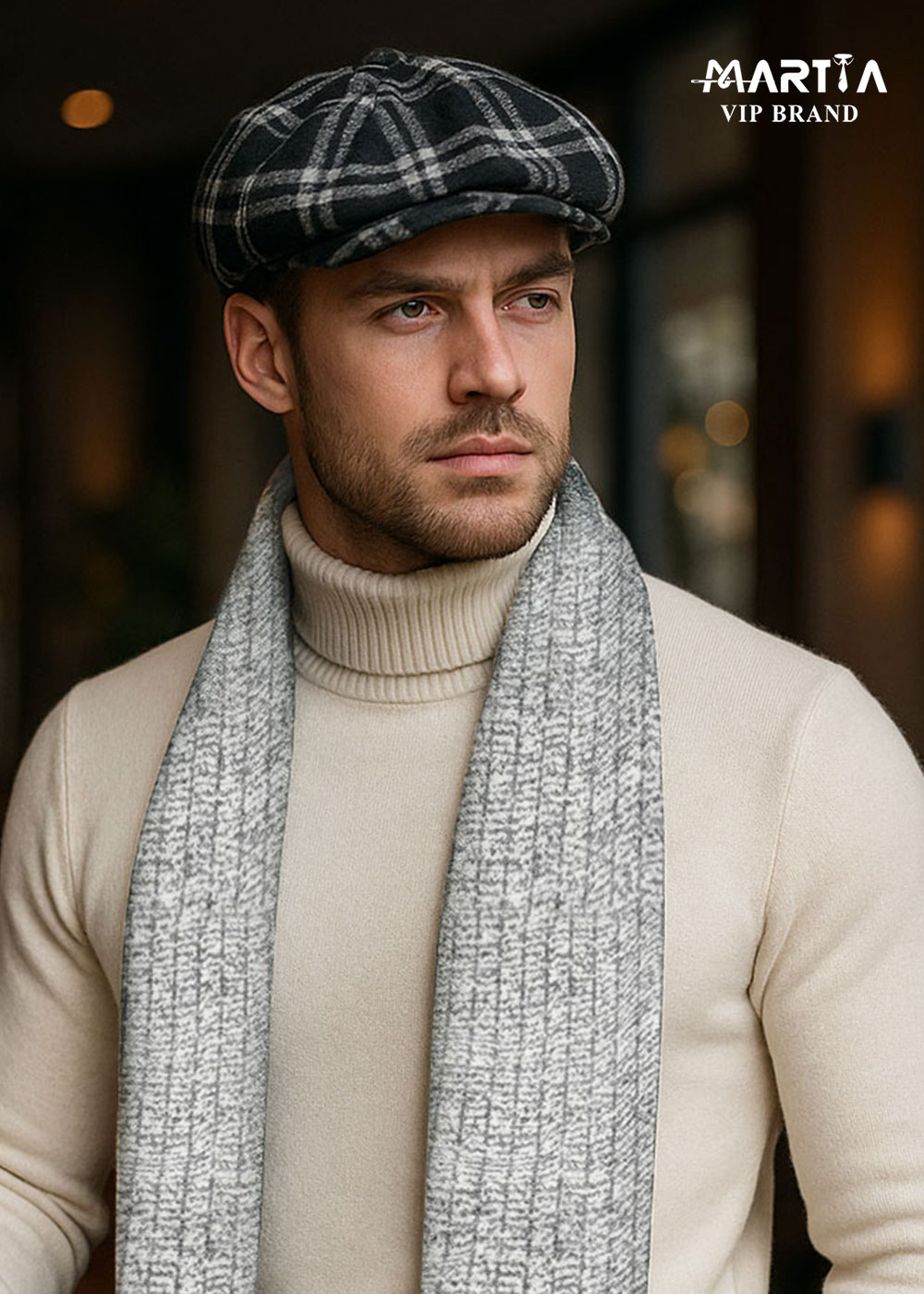 کلاه پشمی چهارخانه