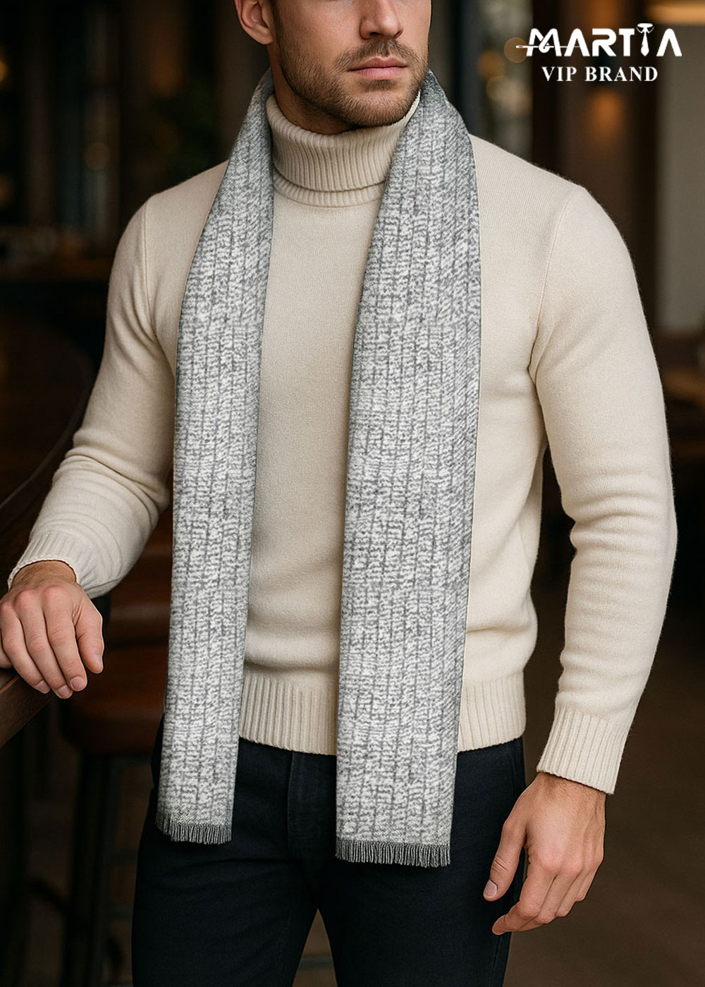 شال پشمی کد ۱۳۲ vip