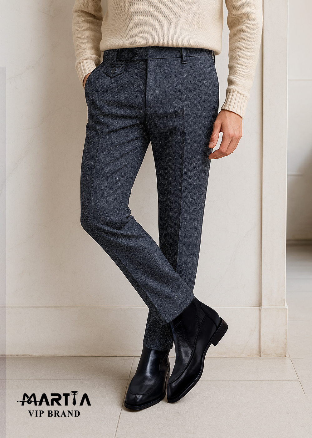 شلوار پارچه پشمی کد 40