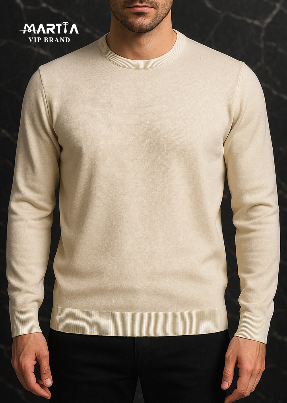 بافت یقه گرد نخ پنبه کد 39