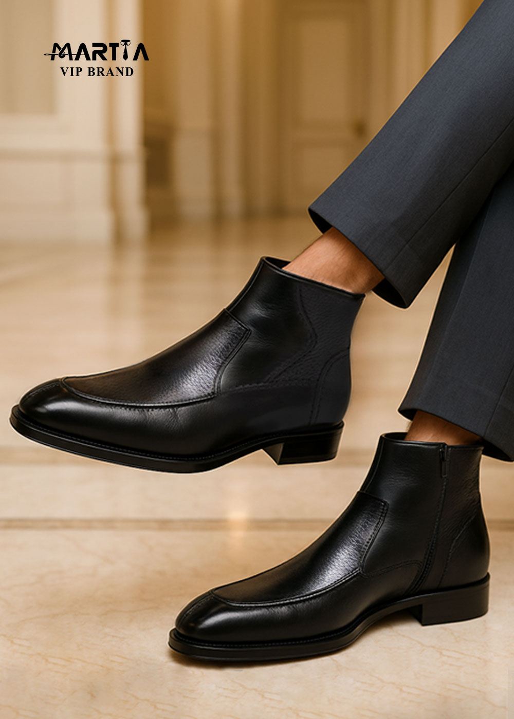 بوت چرم طبیعی ایتالیایی کد 16