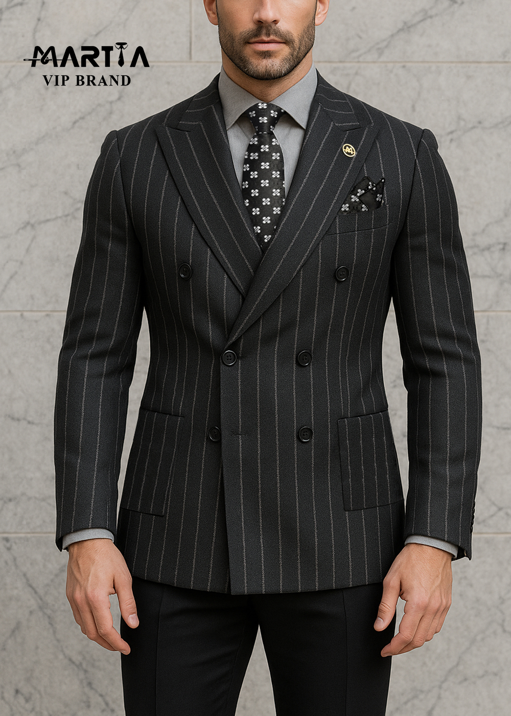 کت تک پشمی یقه کنت دبل برست دیپلمات کد 26