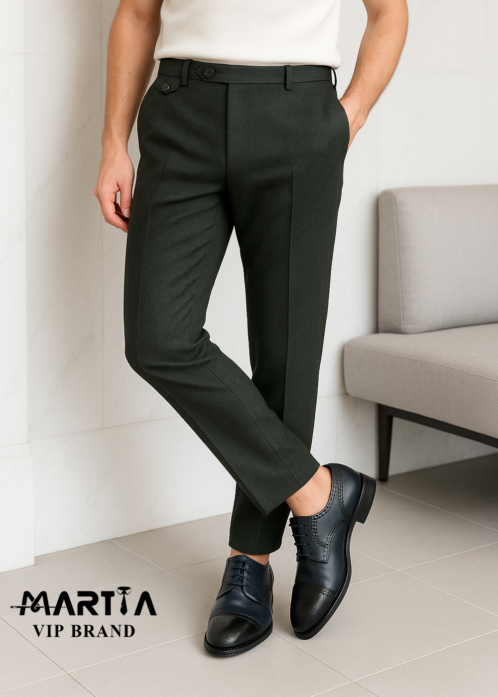 شلوار پارچه پشمی  کد44