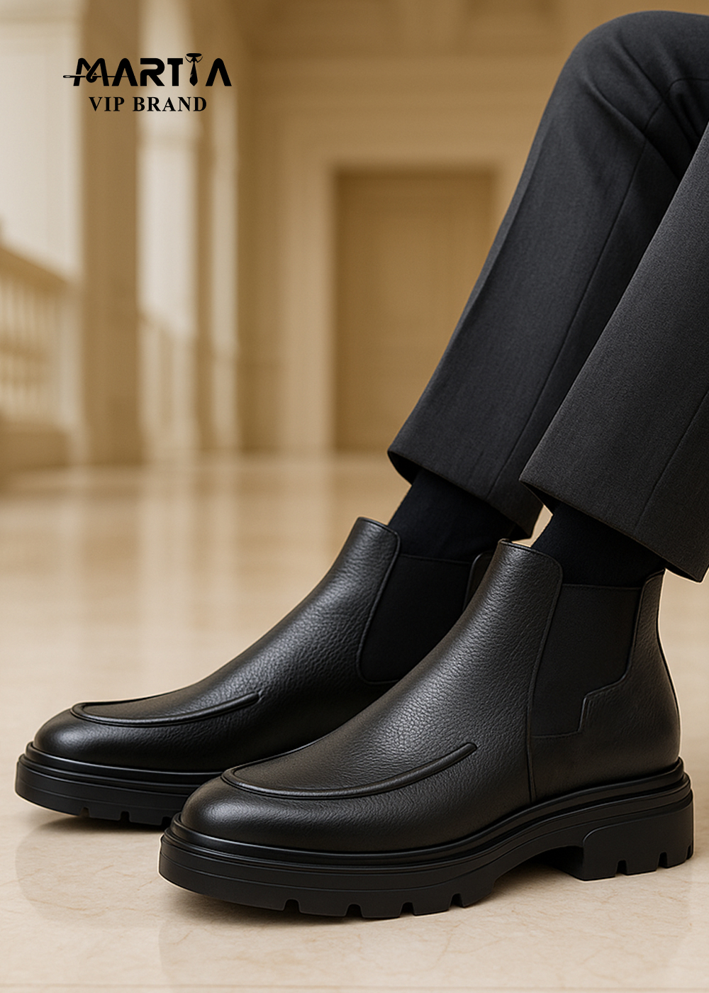 بوت چرم طبیعی بوفالو زیره اکسترالایت ایتالیایی کد 22