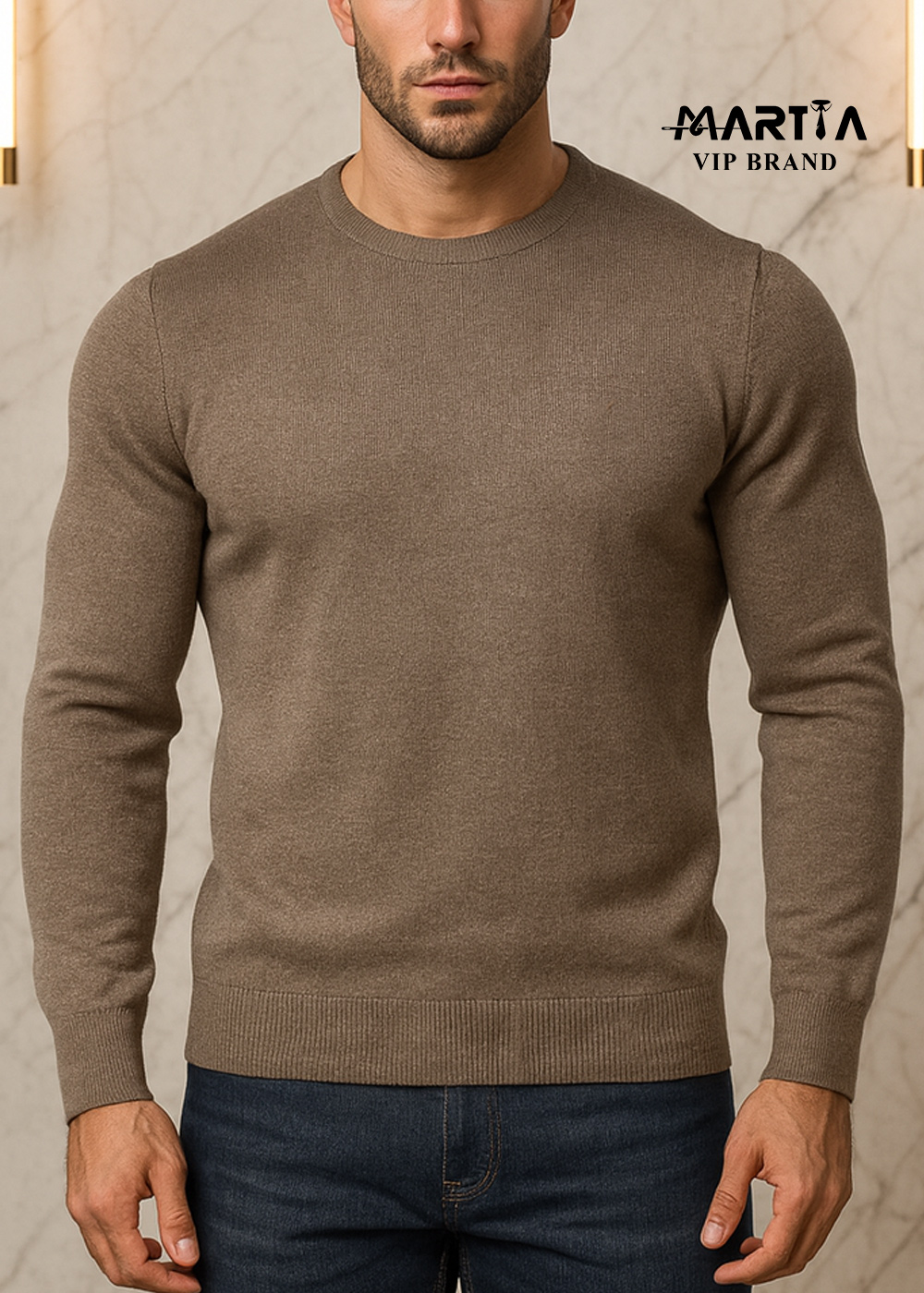 بافت یقه گرد نخ پنبه کد 37