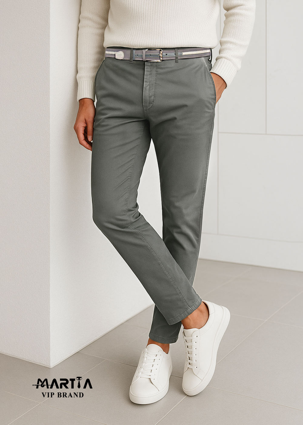 شلوار پارچه صد درصد کتان کد 21