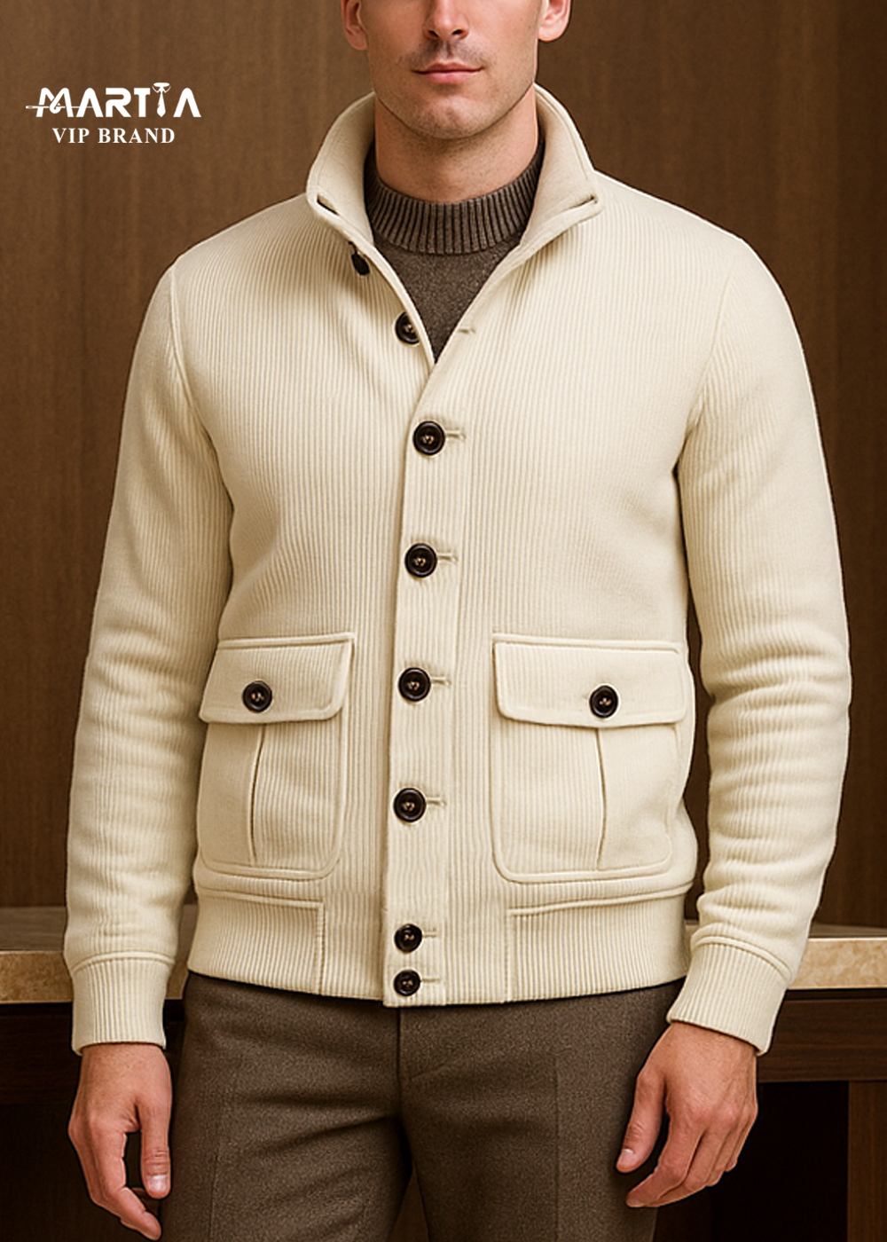 سویشرت یقه هفت سانت مخمل ایتالیایی