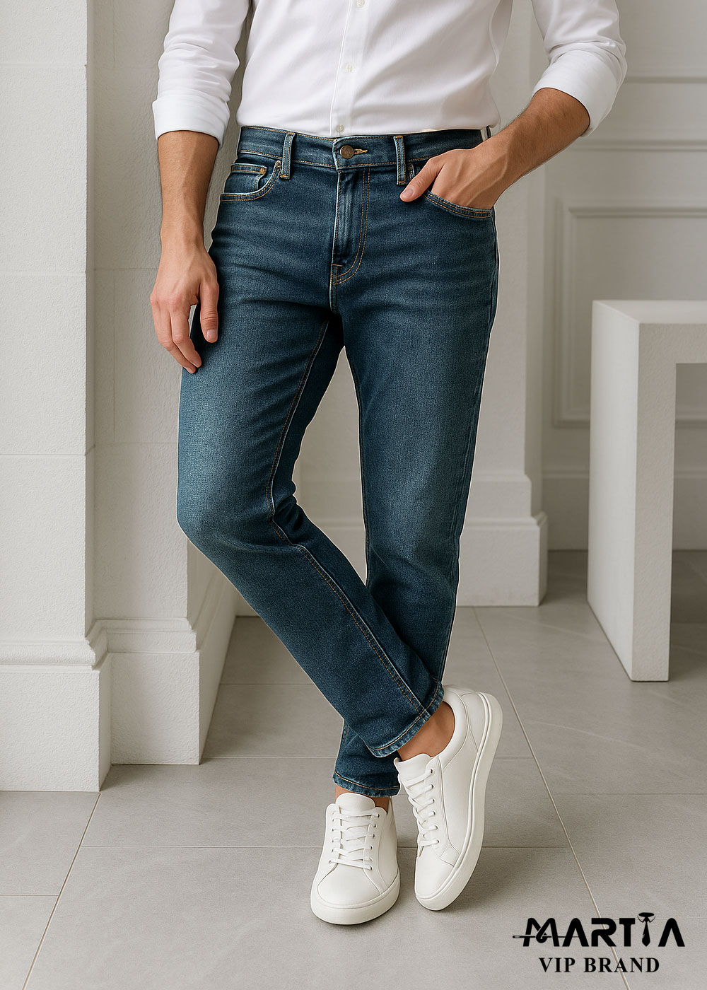 شلوار جین پارچه ایتالیایی کد 17