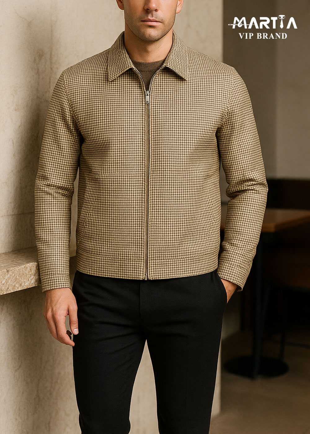 کاپشن چرم دو رو ایتالیایی