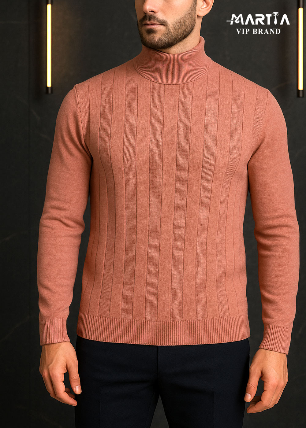 بافت یقه 7 سانت نخ پشمی ایتالیایی کد 129