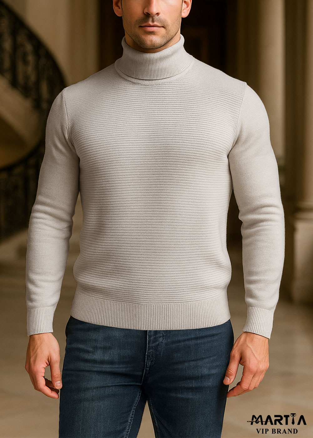 بافت یقه اسکی طرحدار کد 35