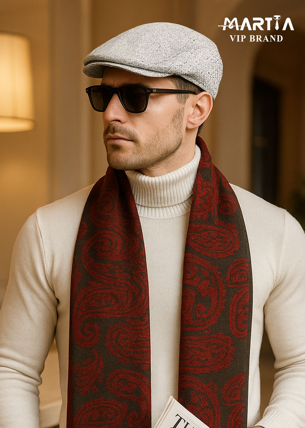 کلاه کتان افکت دار