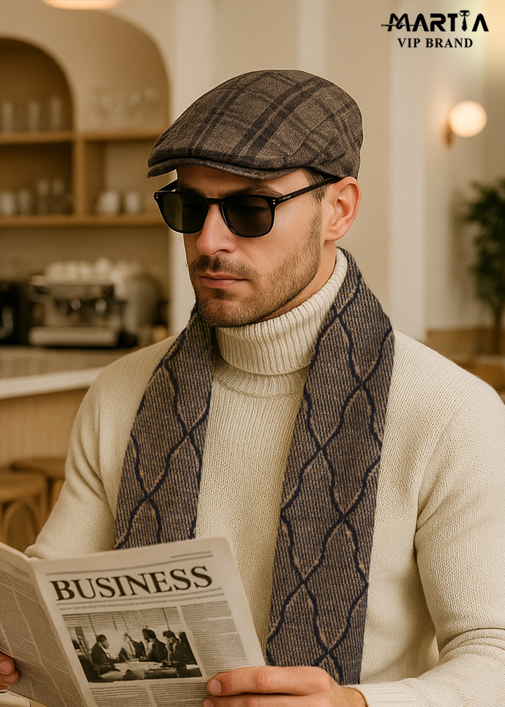 کلاه پشمی چهارخانه