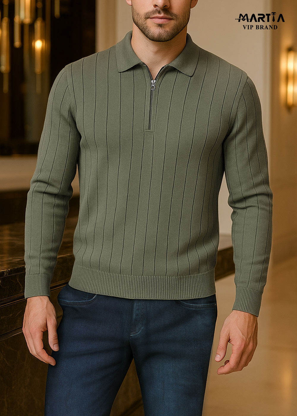 بافت نیم زیپ طرحدار کد 62