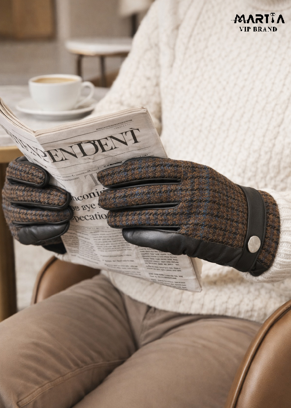 دستکش چرم مارتیا