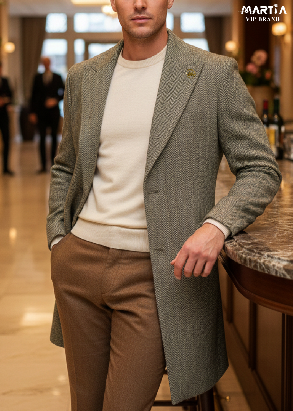 پالتو پشمی ایتالیایی از کمپانی loropiana