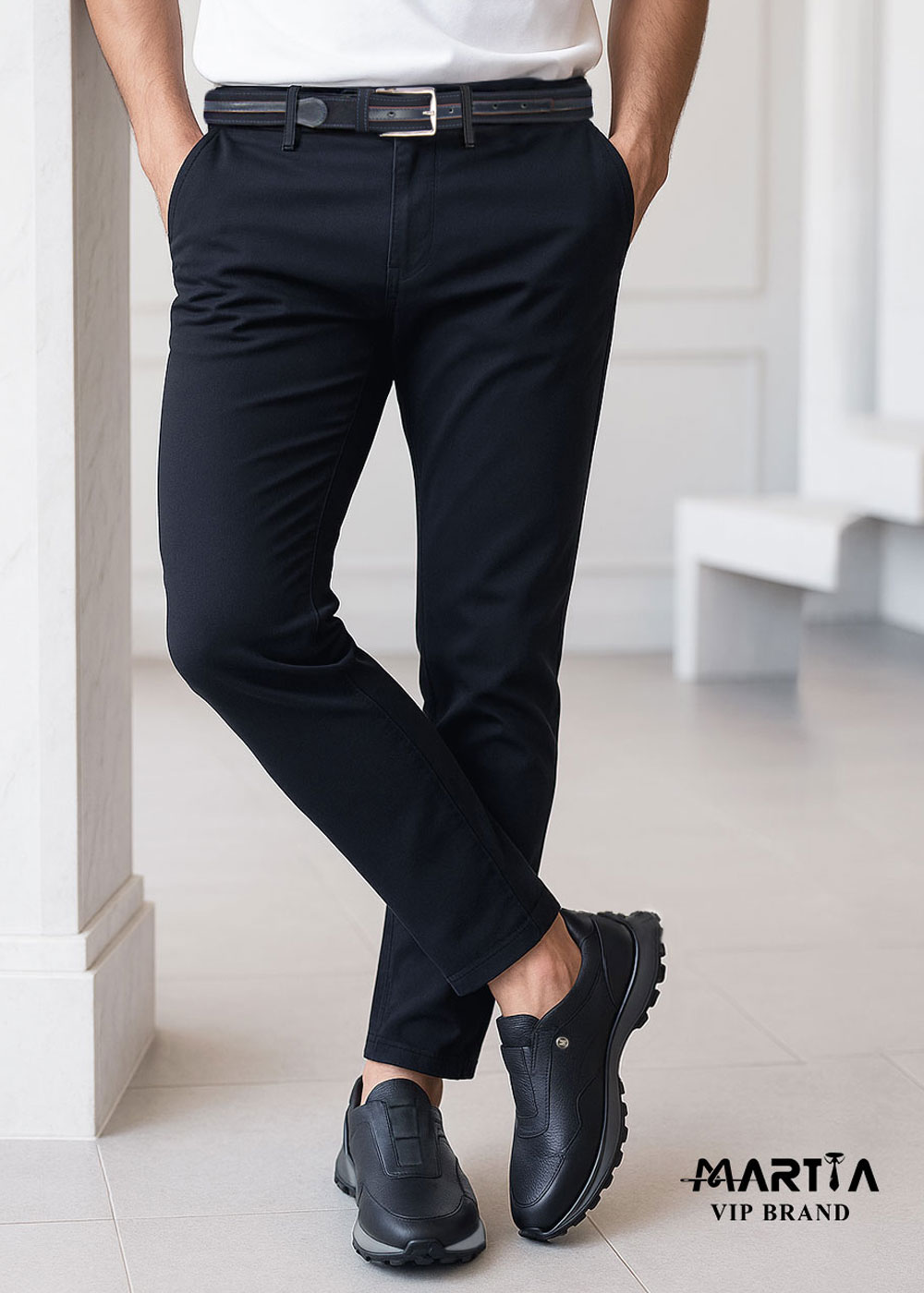 شلوار پارچه کتان کد 22