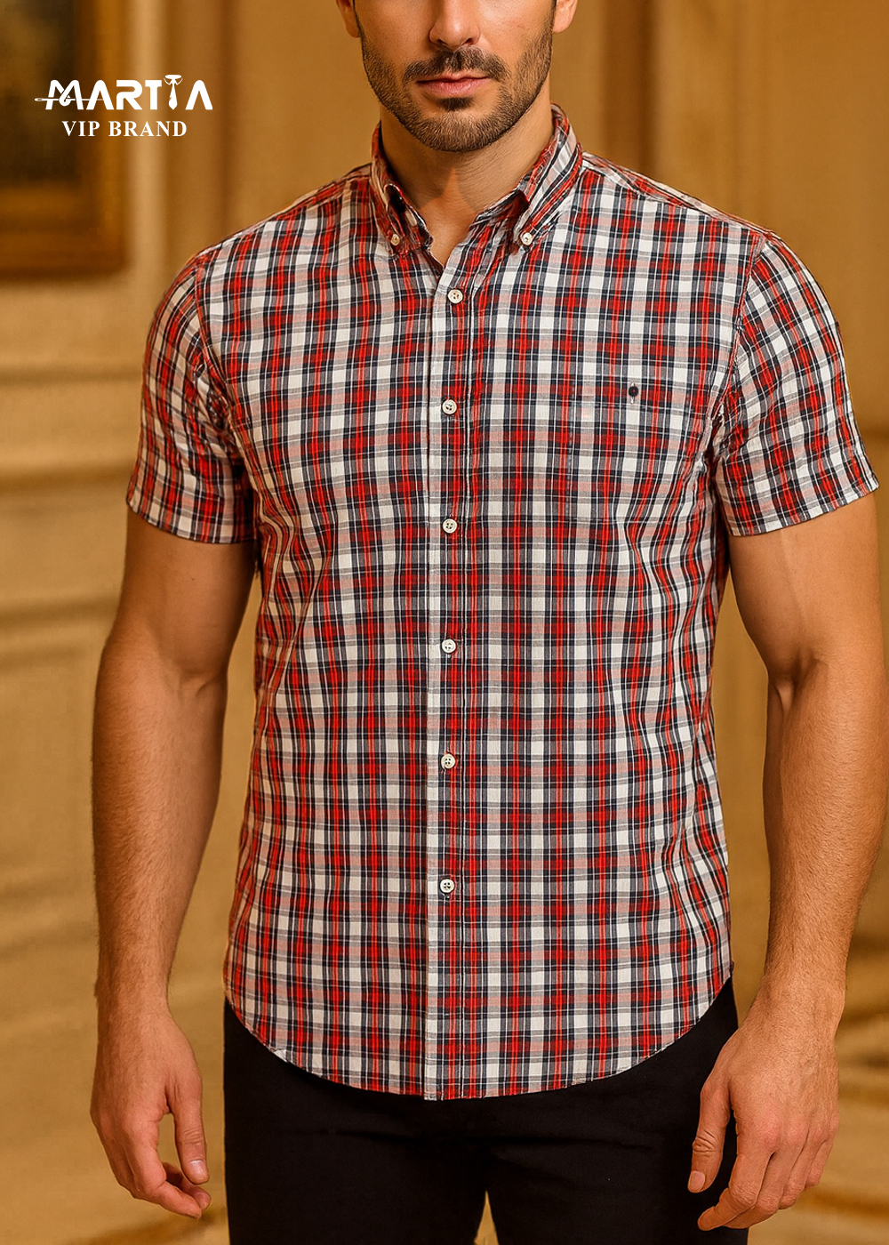 پیراهن نخ پنبه پارچه ایتالیایی