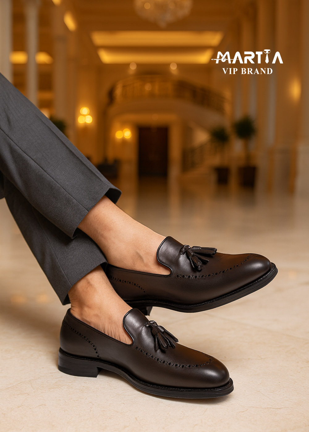 کفش رویه چرم طبیعی بوفالو