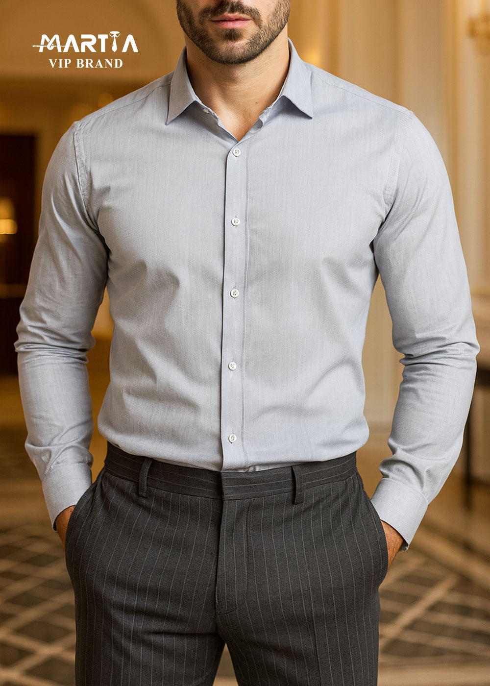 پیراهن اسلیم صد در صد پنبه اکسفورد کد88