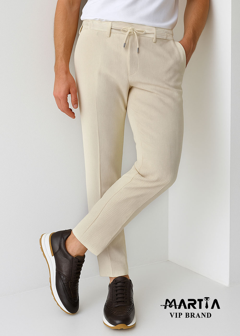 شلوار کتان دیپلمات کد 26