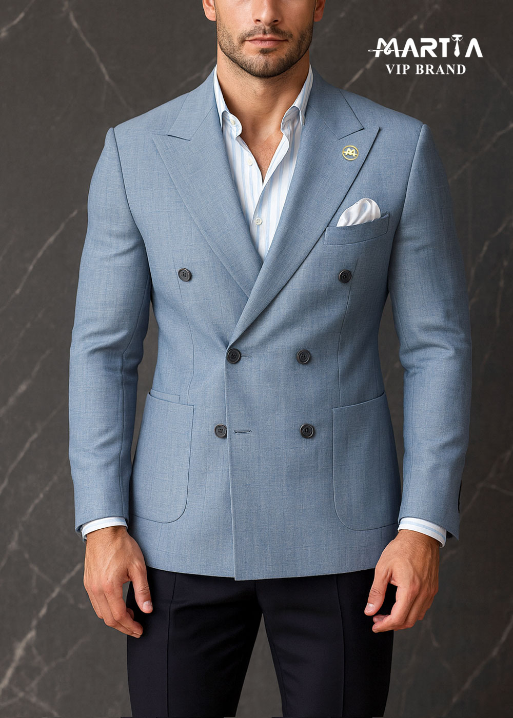 کت تک دبل برست پارچه wool ایتالیایی